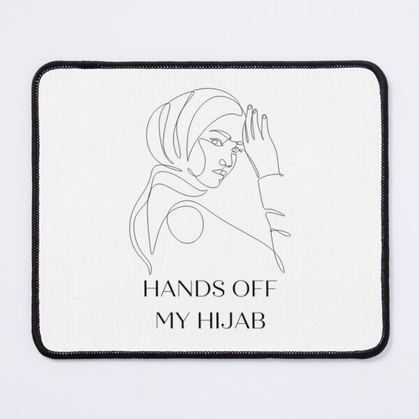 Item preview, Hands off my hijab minimalist illustration  designed and sold by Giovanni's  Brown Quotes.