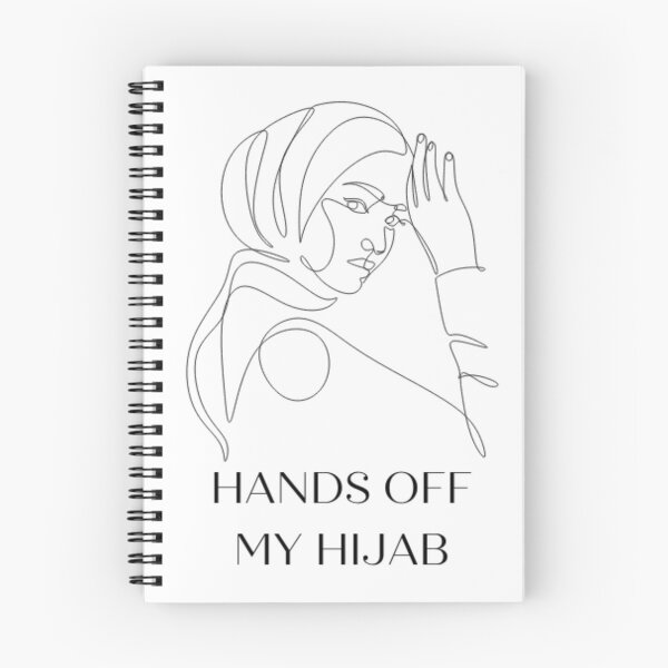 Item preview, Hands off my hijab minimalist illustration  designed and sold by Giovanni's  Brown Quotes.