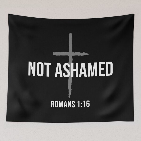 Item preview, I am not ashamed of the gospel, Christian, Believer, Christian Quote designed and sold by ChristianLife.