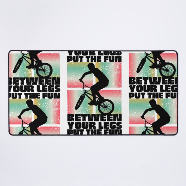 Item preview, Funny Cycling Pun/ Put The Fun Between Your Legs/ Bicycle Design- White  designed and sold by Designs By YL.