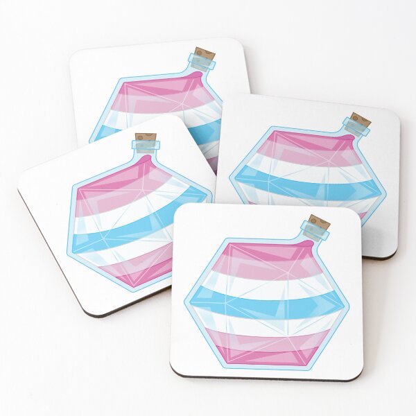 Item preview, D20 Femboy Pride Flag Potion Bottle designed and sold by NovotnyDesigns.