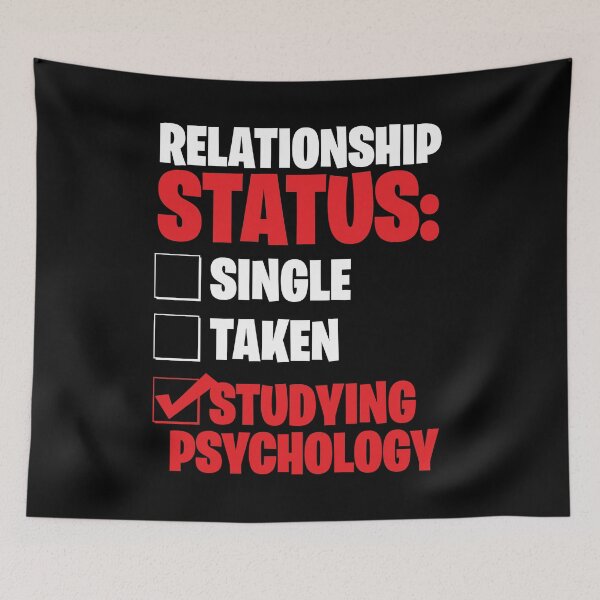 Item preview, Relationship status studying psychology designed and sold by NeXore.