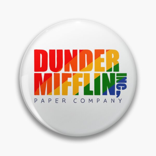 Item preview, dunder mifflin logo rainbow designed and sold by meganalexaa.