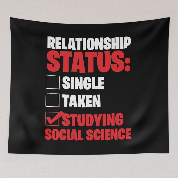 Item preview, Relationship status studying social science designed and sold by NeXore.