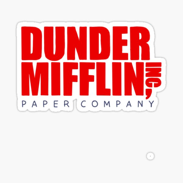 The Office Dunder Mifflin Logo Sticker for Sale by BrenPrib