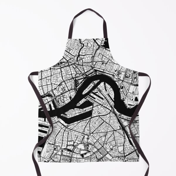Item preview, Rotterdam City Street Map Art Cartography Black White designed and sold by cashewdays.