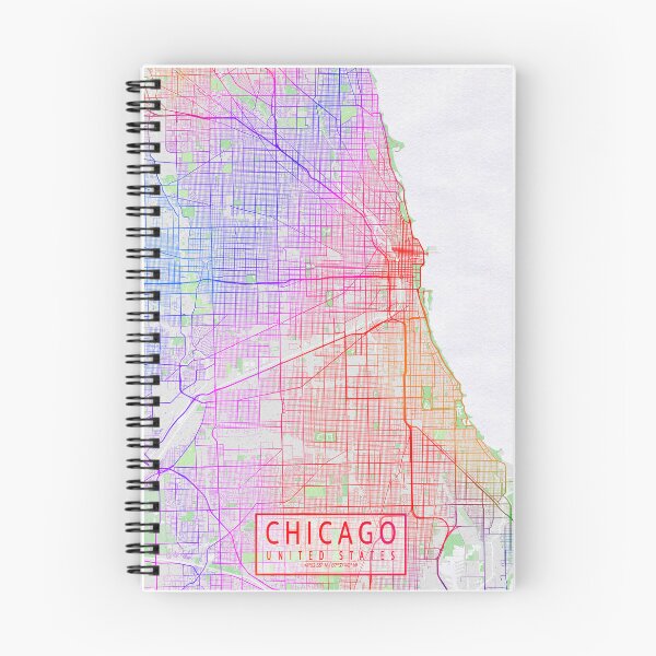 Item preview, Chicago City Map of Illinois, USA - Colorful designed and sold by deMAP.
