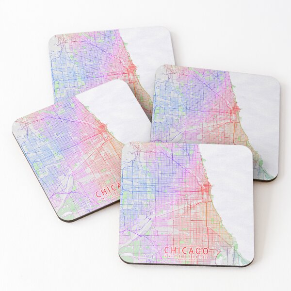 Item preview, Chicago City Map of Illinois, USA - Colorful designed and sold by deMAP.