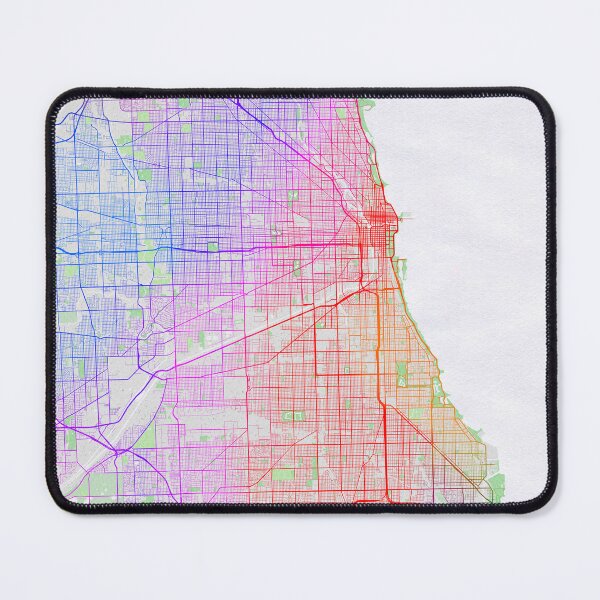 Item preview, Chicago City Map of Illinois, USA - Colorful designed and sold by deMAP.