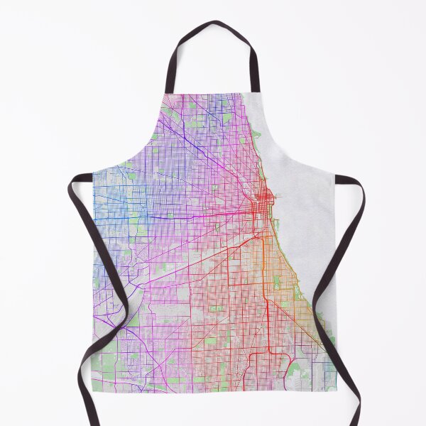 Item preview, Chicago City Map of Illinois, USA - Colorful designed and sold by deMAP.