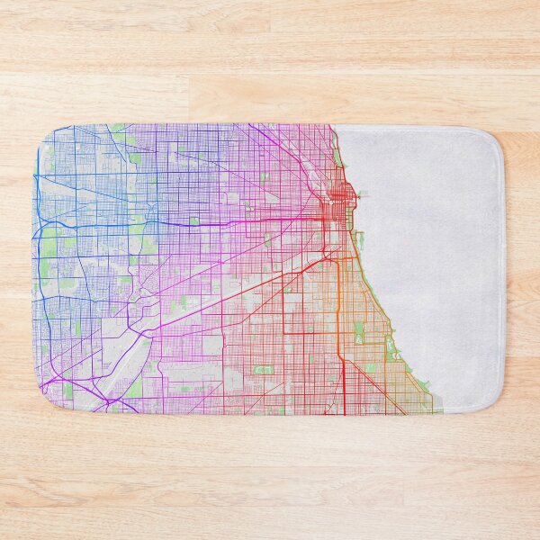 Item preview, Chicago City Map of Illinois, USA - Colorful designed and sold by deMAP.