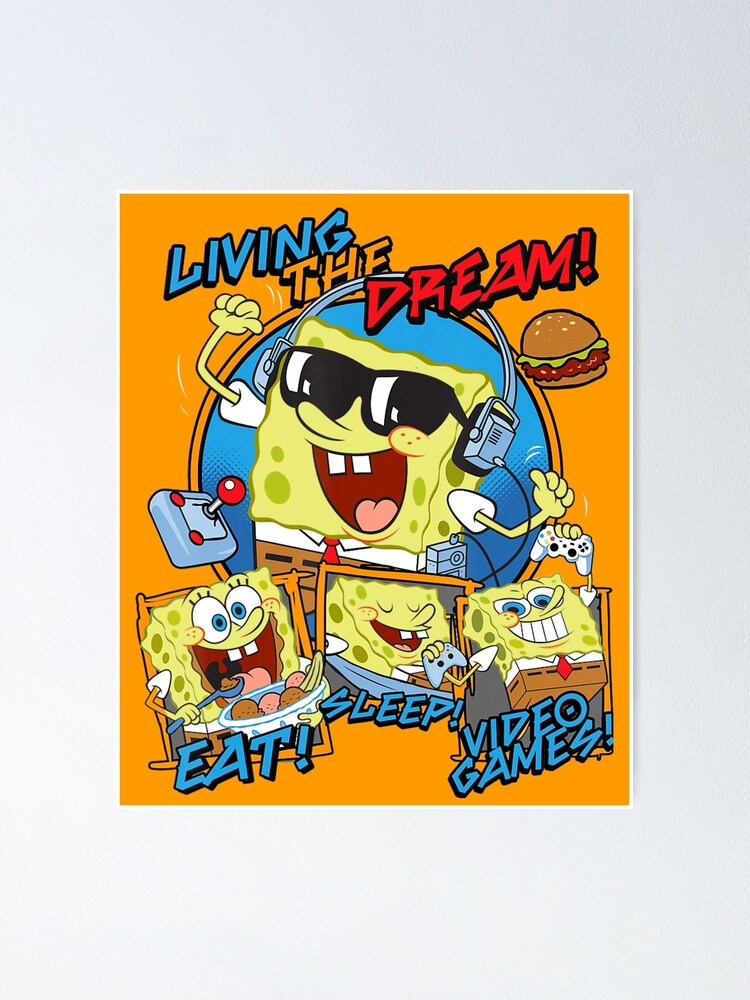 Spongebob SquarePants Multiple Looks Emotions Poster for Sale by