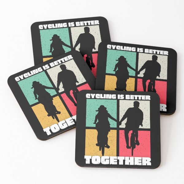 Item preview, Cute Cycling Couples Design/ Cycling Is Better Together/ Bicycle Design  designed and sold by Designs By YL.