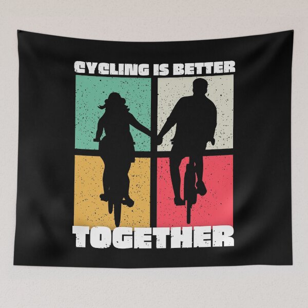 Item preview, Cute Cycling Couples Design/ Cycling Is Better Together/ Bicycle Design  designed and sold by Designs By YL.
