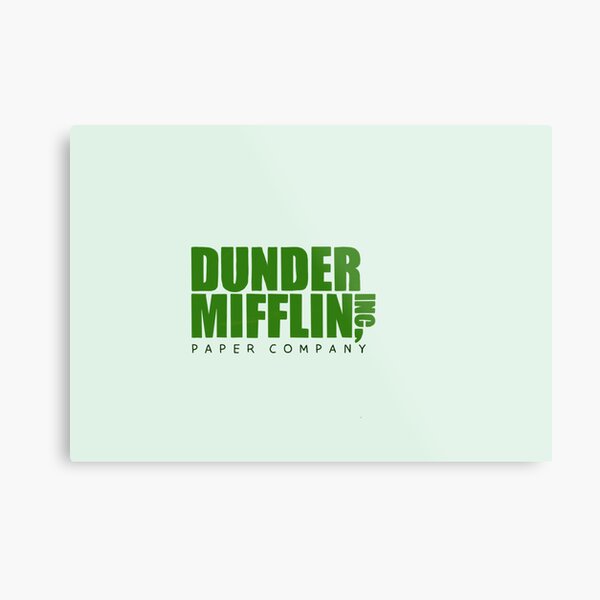 The Office Pam's Dunder Mifflin Logo | Limitless Paper in A Paperless World  | Metal Print