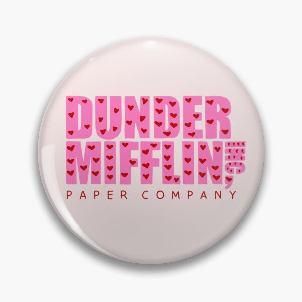 Item preview, dunder mifflin logo pink hearts designed and sold by meganalexaa.