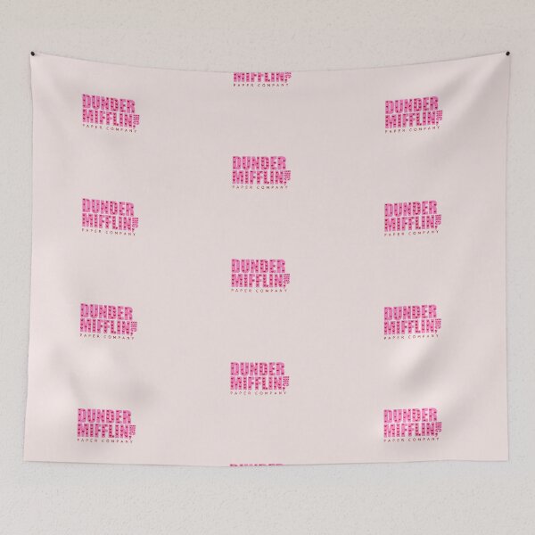 Item preview, dunder mifflin logo pink hearts designed and sold by meganalexaa.