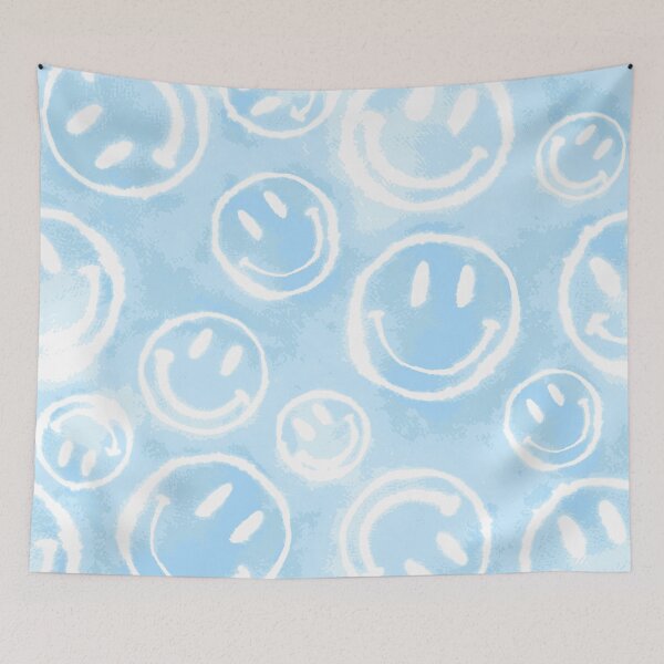 Aperçu de l'œuvre Blue Tie-Dye Smileys créée et vendue par Carolina Diaz.