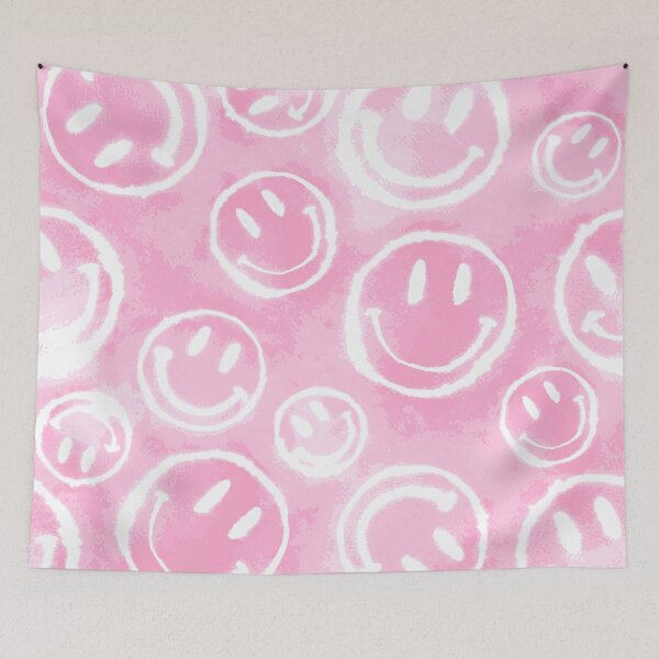 Aperçu de l'œuvre Pink Tie-Dye Smileys créée et vendue par Carolina Diaz.