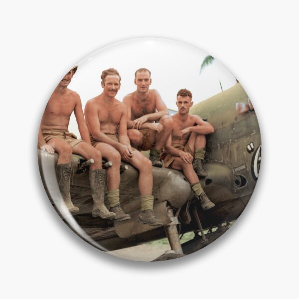 Item preview, RNZAF airmen on the wing of P-40N Kittyhawk NZ3148 'Gloria Lyons' designed and sold by Rarity-Color.
