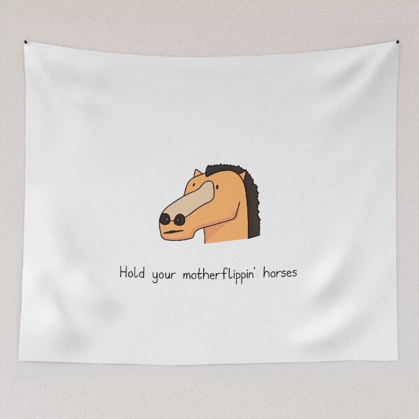 Item preview, Mildly Confused Horse - Hold Your Motherflippin Horses designed and sold by SeanDontGetFish.