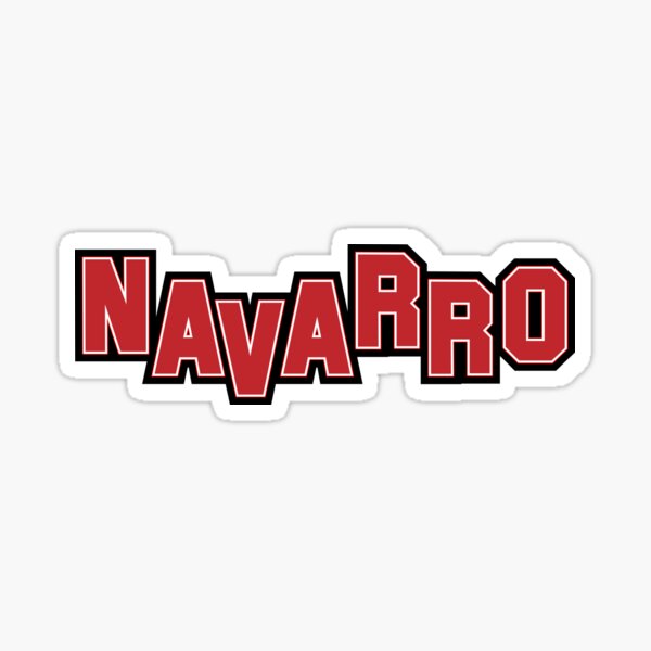 "navarro cheer " Sticker by Grafik0 Redbubble