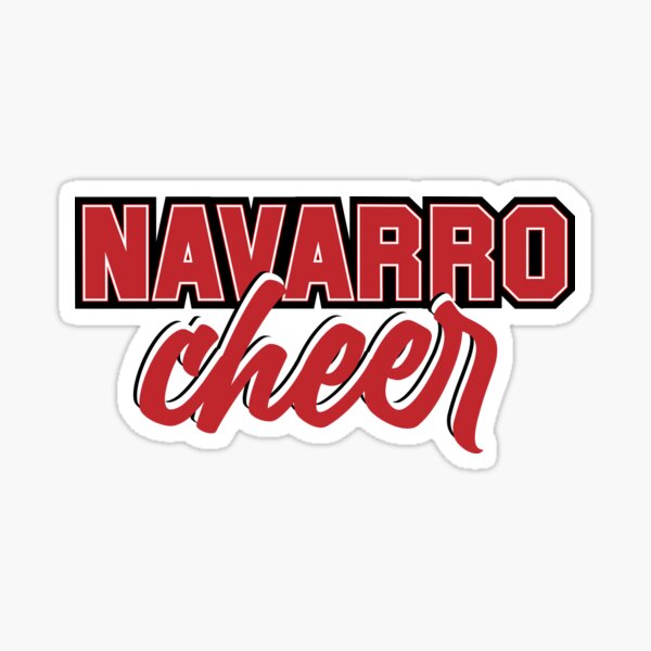 "navarro cheer v3" Sticker for Sale by Grafik0 Redbubble