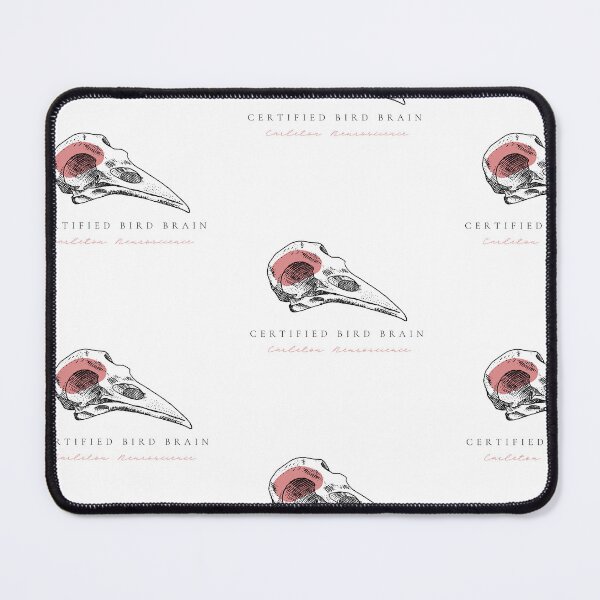 Item preview, Certified Bird Brain (White) designed and sold by CUNeuroscience.