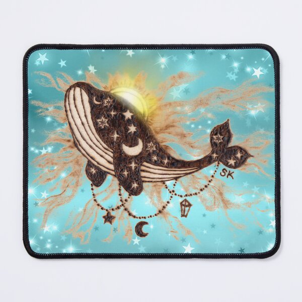 Item preview, Cosmic Dreamer Whale Woodburn designed and sold by MoodyMuseArt.