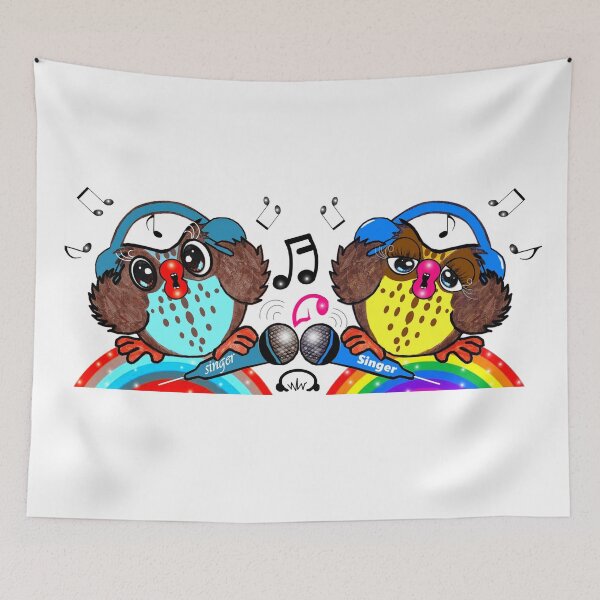 Item preview, Owls - Happy singers designed and sold by Shirley cute art .
