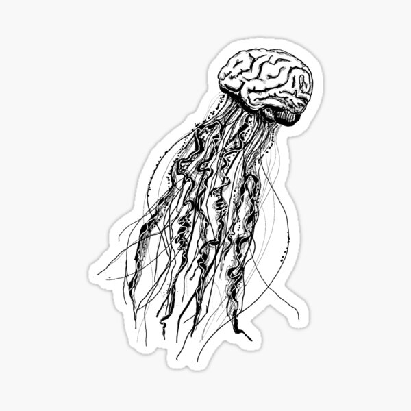 Item preview, Brain Jellyfish (Black) designed and sold by CUNeuroscience.