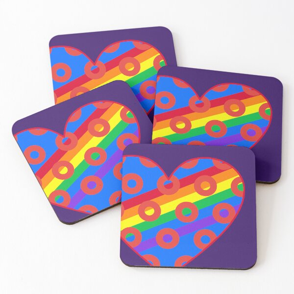 Item preview, Phish Donuts Heart with Rainbow Pride designed and sold by Normandie Rainwater.