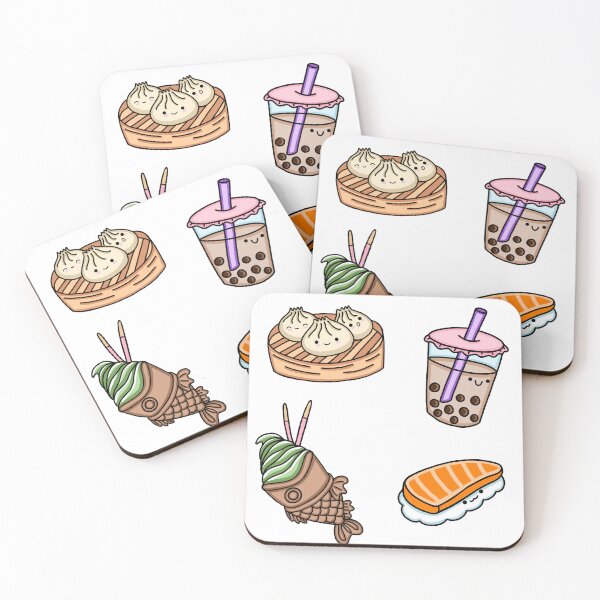 Item preview, Boba Bubble Tea Sushi Bao Dumplings Taiyaki Macha Icecream Kawaii Japanese Foods designed and sold by CraftedbyJK.