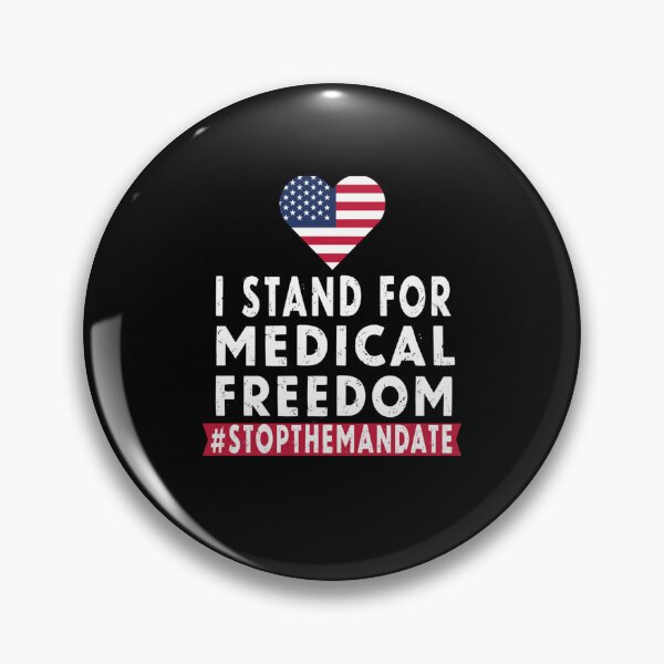 Item preview, I STAND FOR MEDICAL FREEDOM American Flag Heart Love Classic designed and sold by NancyGarner.