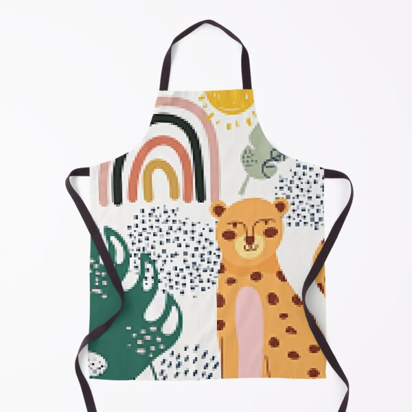 Item preview, Abstract Drawing Of Leopards, Rainbows, Leaves and Jungle Sunshine. designed and sold by lduke47.