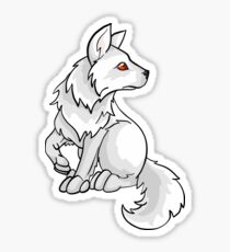 Ghost Direwolf Puppy Design Sticker
