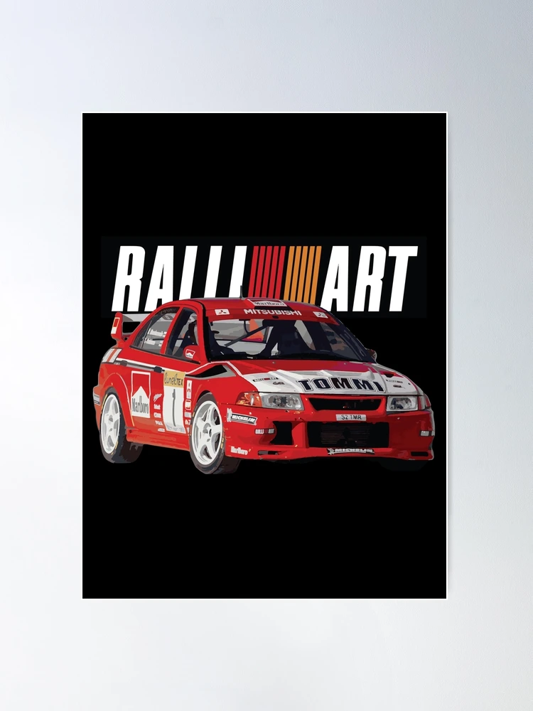 Evo 6 TME WRC RALLIART Mitsubish Evolution Enkei Tommi Mäkinen | Poster