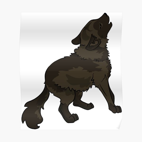 "Shaggy Dog Dire Wolf Cub Puppy" Poster by Inklingsofgrace Redbubble