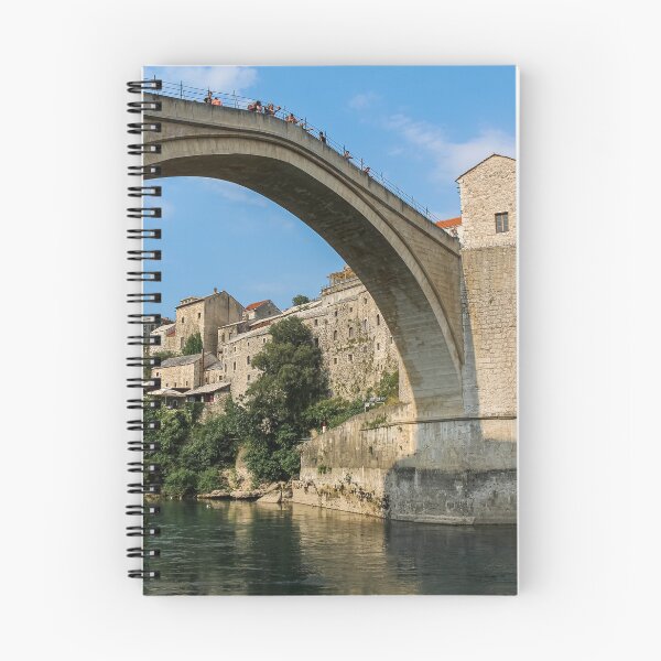 Item preview, Close up of the historic arched Old Bridge of Mostar on the Neretva River designed and sold by SnapTPhotograph.