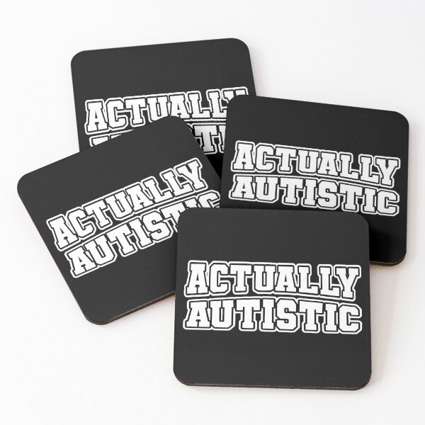 Item preview, Actually Autistic Autism Awareness Preppy White Neurodivergence designed and sold by cashewdays.