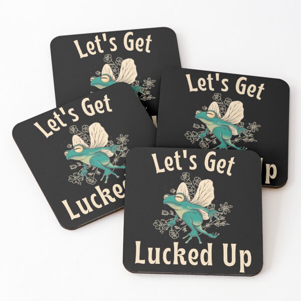 Item preview, Let's Get Lucked Up, Funny St. Patrick's Day Design for Frog Lovers designed and sold by Auntieck.