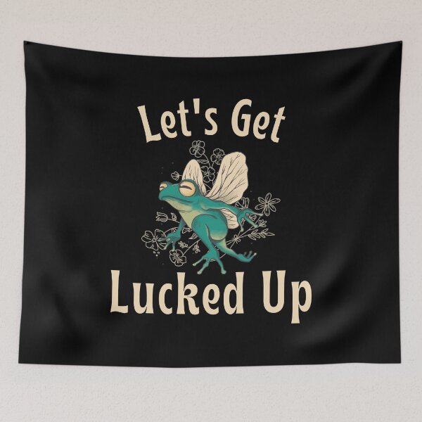 Item preview, Let's Get Lucked Up, Funny St. Patrick's Day Design for Frog Lovers designed and sold by Auntieck.