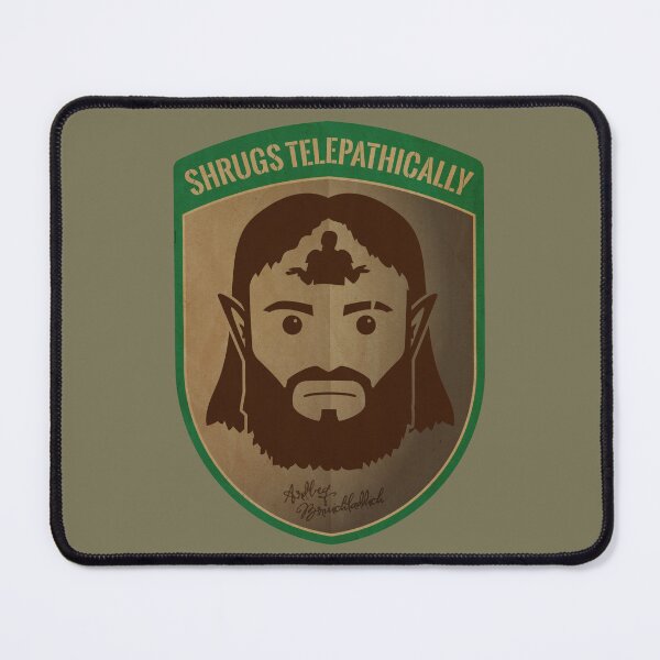 Item preview, Shrugs Telepathically designed and sold by Sparabel Productions.