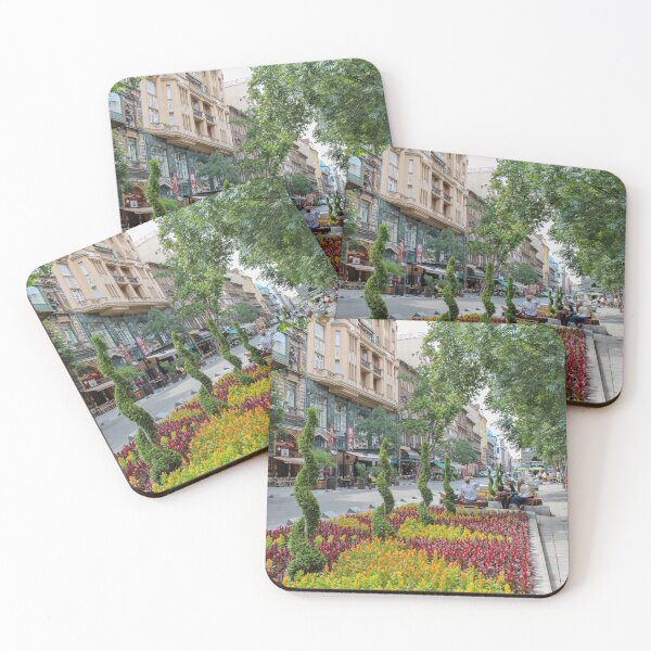 Item preview, Flower bed on a Budapest street in Summer, Hungary designed and sold by SnapTPhotograph.