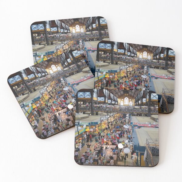 Item preview, A view overlooking the central market hall in Budapest on a summers day designed and sold by SnapTPhotograph.