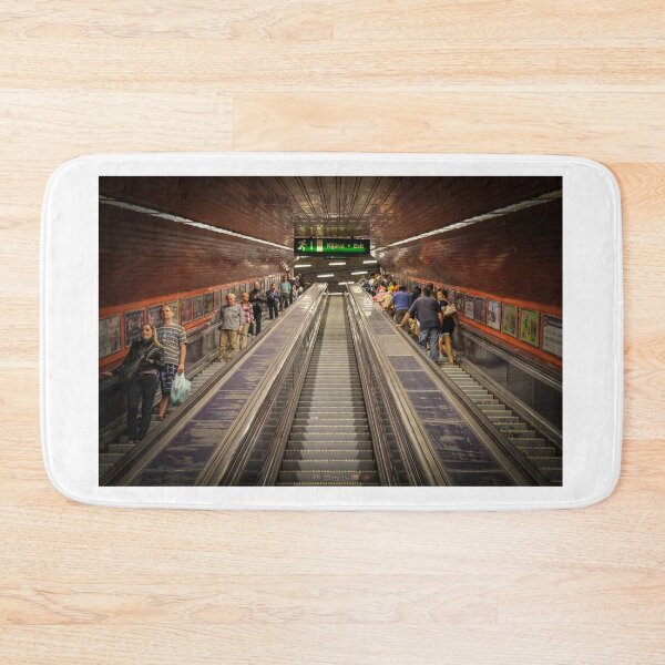 Item preview, Ascending the escalators in Budapest's old underground metro designed and sold by SnapTPhotograph.