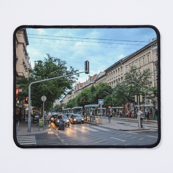 Item preview, Street scene at the Terez Krt and Kiraly Interchange or junction, Budapest designed and sold by SnapTPhotograph.