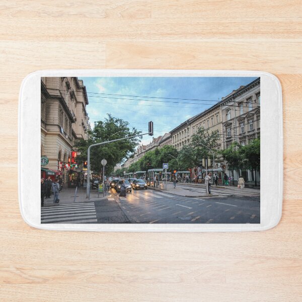 Item preview, Street scene at the Terez Krt and Kiraly Interchange or junction, Budapest designed and sold by SnapTPhotograph.
