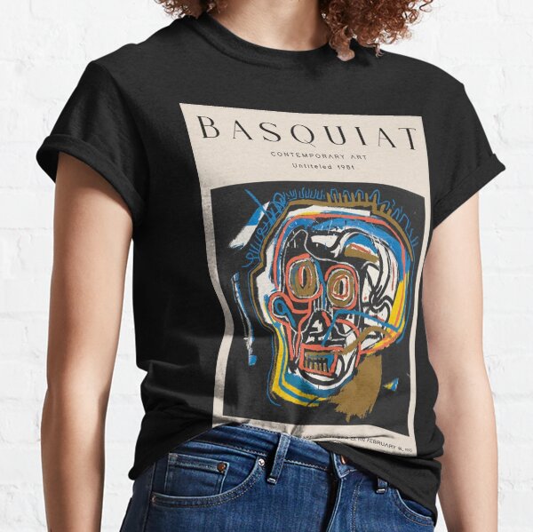 JEAN-MICHEL BASQUIAT-Graffiti Artist-Mecca 1982 -Short Sleeve Black T-shirt JEAN-MICHEL BASQUIAT-Graffiti Artist-Mecca 1982 -Short Sleeve Black T-shirt