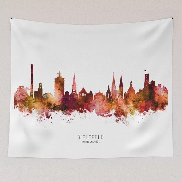 Item preview, Bielefeld Germany Skyline designed and sold by ArtPrints.